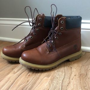 Brown Leather Timberland Boots